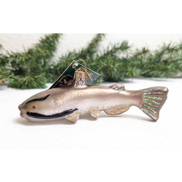 Catfish Retired Old World Christmas Ornament - Picture 1 of 6